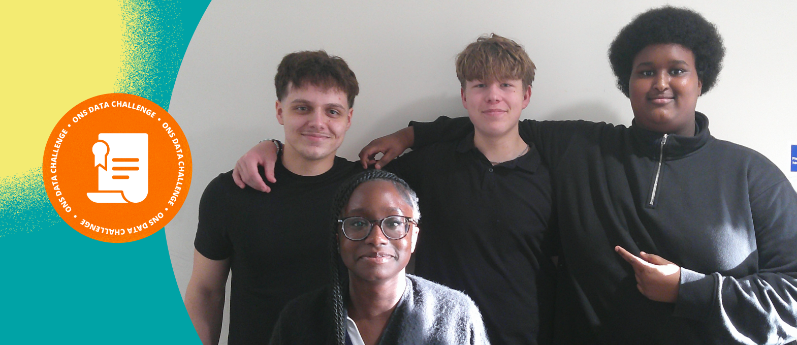 Deanna, Charles, Ridon and Abdellahi from Christ’s College Finchley in London.